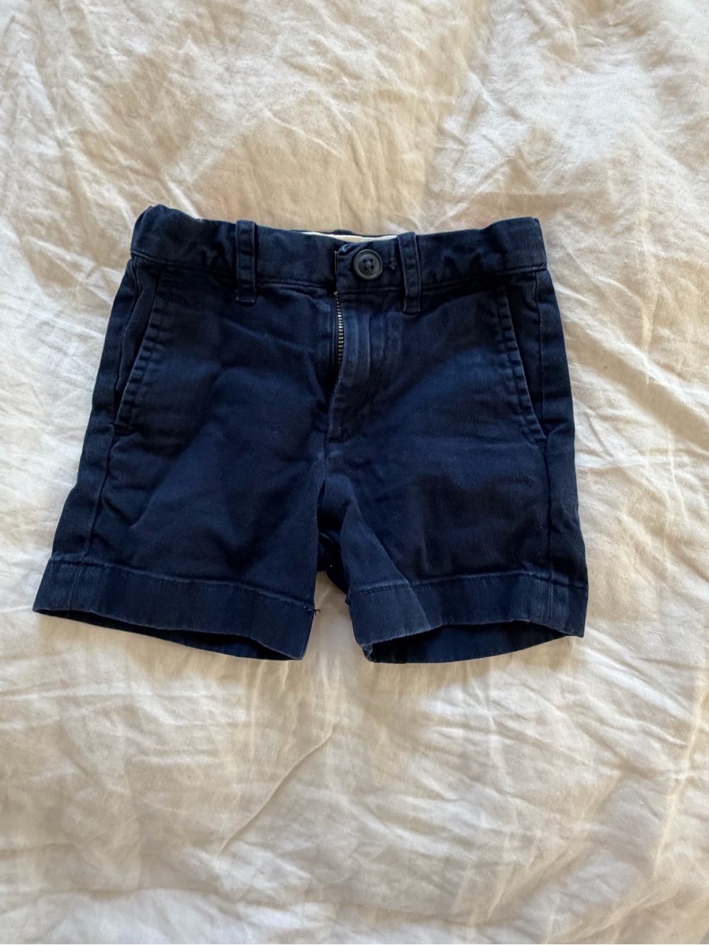 Crewcuts Navy Twill Kids Shorts-2T